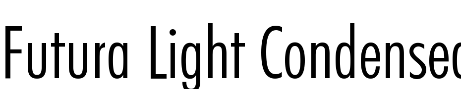 Futura Light Condensed BT Font Download Free